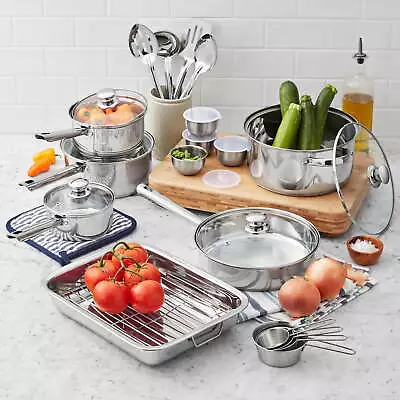 Stainless Steel 24-Piece Kitchen Set • $39.97