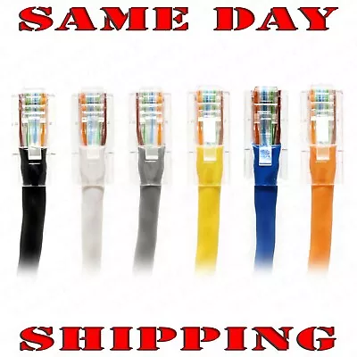 Cat5e / Cat6 Ethernet Patch Cable RJ45 Computer LAN Networking Cord Lot 1'-300' • $13
