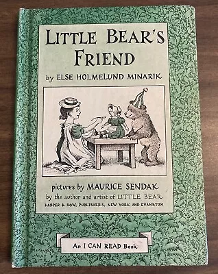 LITTLE BEAR’S FRIEND By Else Holmelund Minarik (Hardcover 1960) Maurice Sendak • $5.95