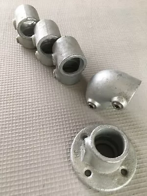 Kee Klamp Fittings £3 Each. Handrail Or Wardrobe Hanging. 34mm. Galvanised  • £3