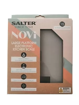 Salter Novi Large Platform Electronic KITCHEN Scale NEW BOXED. • £12.99