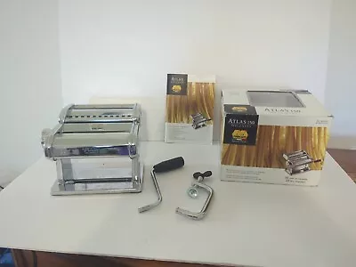 Atlas Pasta Maker Tipo Lusso Model No. 150 Made In Italy 4 Pieces Noddle Marcato • $40