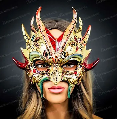 $35.99 • Buy Magical Dragon Mythical Demon Masquerade Ball Costume Party Halloween Masks