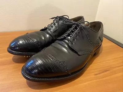 Vintage Mens Footjoy Classics Wing Tip Leather Golf Shoes Size 11 • $199.99