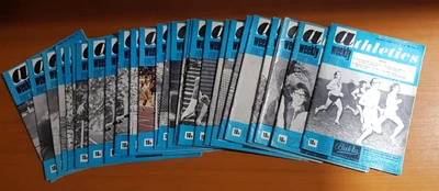 £3 • Buy 27 ATHLETICS WEEKLY MAGAZINES From 1972.