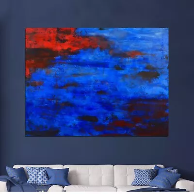 Mark Little Original￼￼￼ Canvas XL￼ Painting 81” X 62”Action Abstract￼ Modern • $377