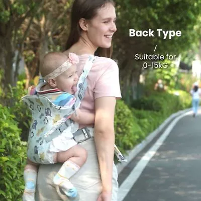 Newborn Front Holding Baby Carrier Sling Infant Breathable Wrap Backpacks UK • £8.61