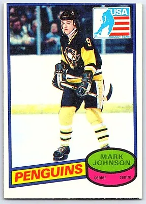 1980-81 O-Pee-Chee Mark Johnson Rookie Pittsburgh Penguins #69 • $1.62