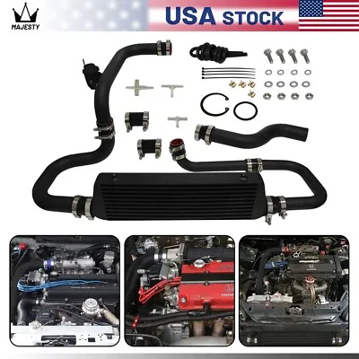 Intercooler Kit SQV BOV Piping For Honda Civic EG EK 92-00 Integra DC2 D15 D16 • $229.99