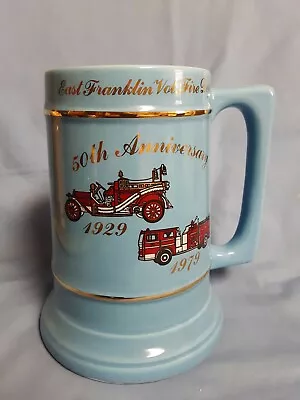 Vintage East Franklin Vol. Fire Dept. 50th Anniversary Cup Mug Beer Stein • $19.99