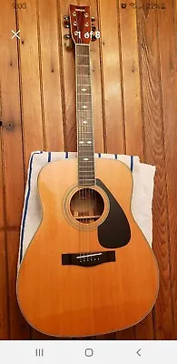 Yamaha FG-365Sii Acoustic Guitar Taiwan 1980's W Vtg Hard Case VGC • $375