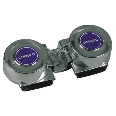 Ongaro Twin Boat Horn Marine Stainless Steel Trumpets Mini Compact 12V • $51.95