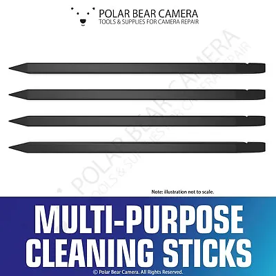 Multi-purpose Cleaning Rods (4PCs) For Film Camera SLR Lenses Repair • £3.99