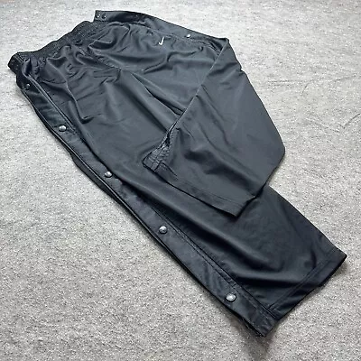 Nike Tear Away Basketball Warm Up Track Pants Men L Black 27  Breakaway Knit • $21.99