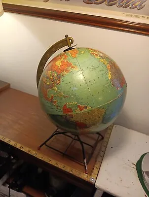 Vintage 1950's? Replogle 10  Reference Globe With Metal Base/frame • $35