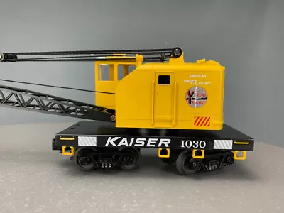 O MTH RailKing Trona Railway - Kaiser American Crane Car #1030 Over PRR O969 • $69.98