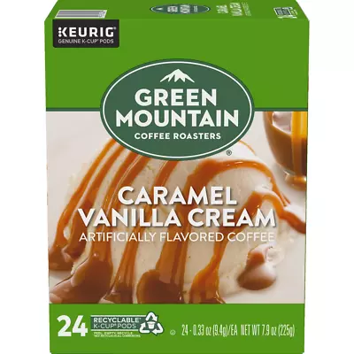 Caramel Vanilla Cream Light Roast K-Cup Coffee Pods 24 Count • $17.10