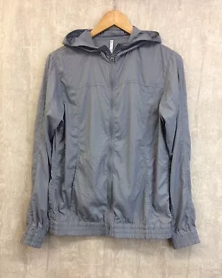 £16.99 • Buy Uniqlo Harrington Bomber Jacket Womens Size L Charcoal Thin Light Weight Hooded