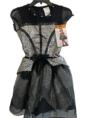 NWT Girls Rock Star Witch Halloween Costume Dress L 10/12 80s Singer Fast Ship! • $20