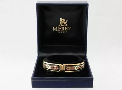 FREY WILLE Michaela Frey Bracelet Enamel Gilded Metal In Box • $530