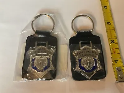 Massachusetts State Police Metal Badge Collectable Key Chain. • $9.95