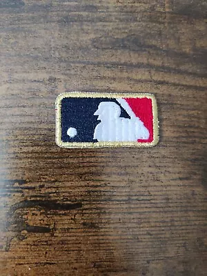 MLB Logo Patch Embroidery Dark Blue / Gold / Red Baseball (1  X 1.75 ) Iron On - • $10.95