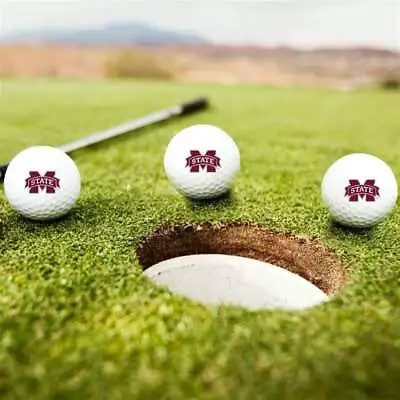 Mississippi State Bulldogs Golf Balls - Set Of 3 • $10.95