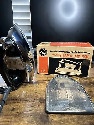 Vintage 1960s GE General Electric Steam And Dry Iron Tested 41F80 1100 Watt • $35
