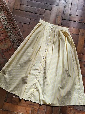 Vintage 1950s/60s Jaeger Striped Swing Skirt Small • £45