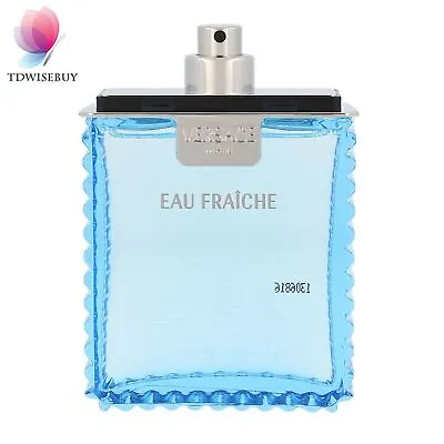Versace Man Cologne Blue Men Perfume Eau Fraiche Spray 3.4 Oz 100 Ml TESTER EDT • $45.95
