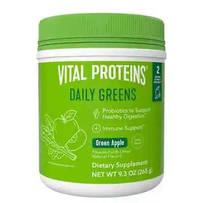 Vital Proteins Daily Greens Green Apple Flavor 9.3 OZ • $25.99