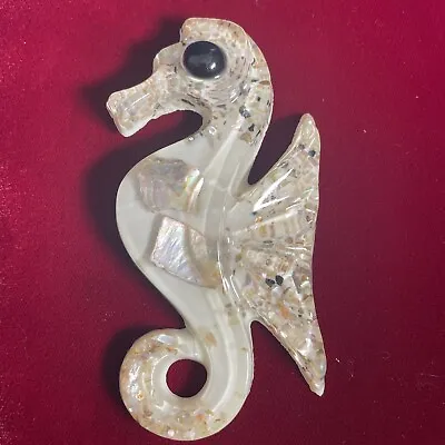 Vintage MCM Resin Abalone Seahorse Betty's Shells Wall Decor • $15.99