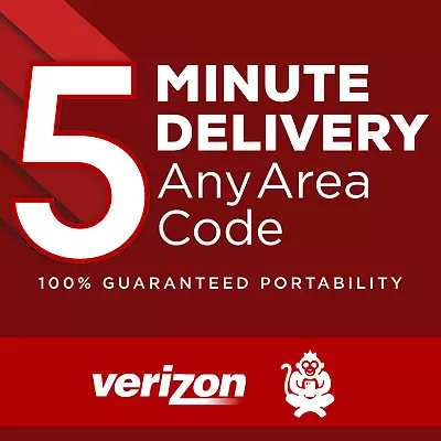 VERIZON Wireless Port Numbers - ANY AREA Area Code Port In - 5 MINUTE DELIVERY! • $15.99