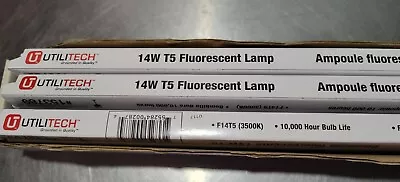 Utilitech F14T5/3500K 14W 22 Inch T5 Fluorescent Tube Light Bulb Lot Of 3  • $23.99