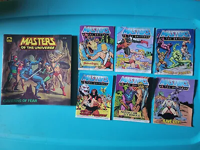 Lot Of 6 Masters Of The Universe Origins Mini Comics+Golden Book Caverns Of Fear • $20