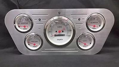 1953 1954 1955 Ford Truck 5 Gauge Billet Dash Cluster Set Insert White • $279