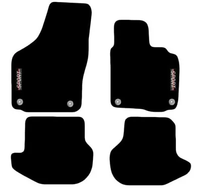 For VW Eos 2011 To 2015 Tailored Carpet Car Floor Mats With Logo 4 Round Clips • $29.46