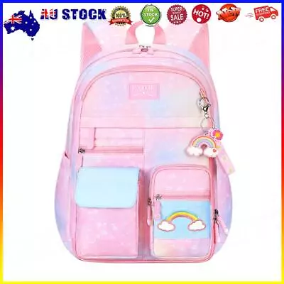 Korean Cute Backpack Girls Rainbow Laptop Princess Schoolbag (Pink S) # • $22.19