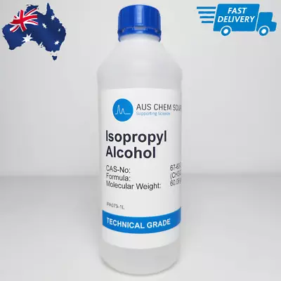 Isopropyl Alcohol (Isopropanol) 100% Pure (1 Litre) (AUS FREE SHIPPING) • $20.95