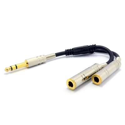 £6.28 • Buy PRO 6.35mm 1/4 Inch Stereo Jack Splitter Cable Adapter Lead Plug To 2 X Sockets