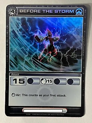 Chaotic 78/200 Before The Storm Super Rare Holo Foil Attack Card • $47.69