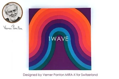 Vintage Verner Panton MIRA-KURVEN Wave Multi Color Wall Art Board Mid Century • $540.99