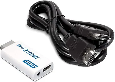 Wii To HDMI Adapter With High Speed HDMI Cable 6 Ft- Nintendo Wii HDMI Converter • $15.97