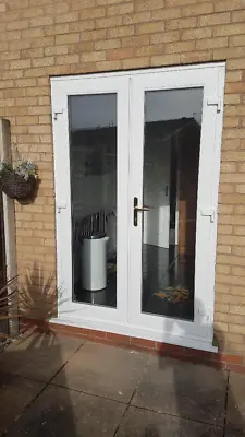 £180 • Buy White Upvc French Doors Open In 0r  Out Locks Handles Clear Glass Free Delivery