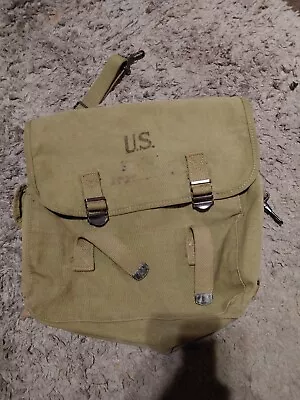 Original Wwii Us Airborne Paratrooper M1936 Musette Jump Bag 1943 • $80