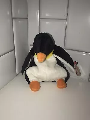 TY Beanie Baby Waddle The Penguin Beanbag Toy  December 19 1995 • $8.50