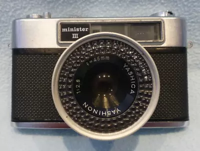Yashica Minister III (3) Vintage 35mm Rangefinder Film Camera And Case - Faulty • £14