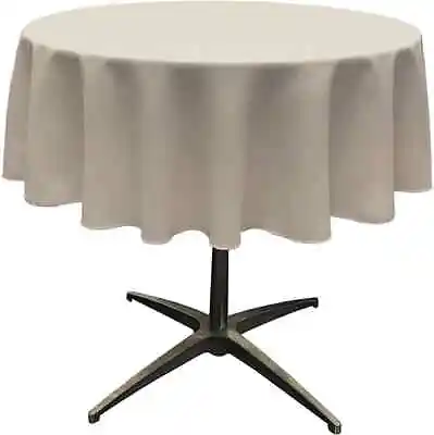 51  Round Tablecloth - Polyester Poplin Table Cover For Events (Pick A Color)  • $12.99