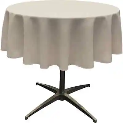 58  Round Tablecloth - Polyester Poplin Table Cover For Events (Pick A Color)  • $15.99
