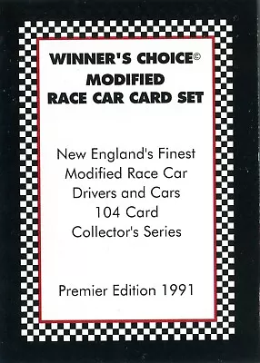 1991 Winner's Choice Modified Cars & Drivers Limited Premiere Edition • $1.50
